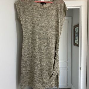 Tan t-shirt dress